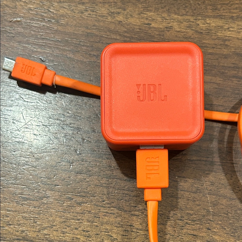 JBL charging brick and cable